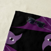 Lila Schläger Strandtuch (Beispiel)