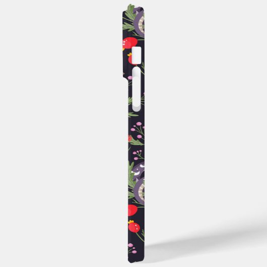 Lila Schlange und botanisch-Personalisiert Case-Mate iPhone Hülle (Rückseite / Links)