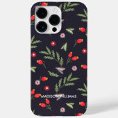 Lila Schlange und botanisch-Personalisiert Case-Mate iPhone Hülle (Rückseite)