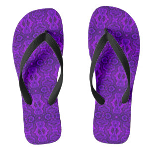 Lila Schlangen-Skin-Flip-Flops Badesandalen