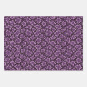 Lila Schlangendrucke Geschenkpapier Set (Vorderseite)