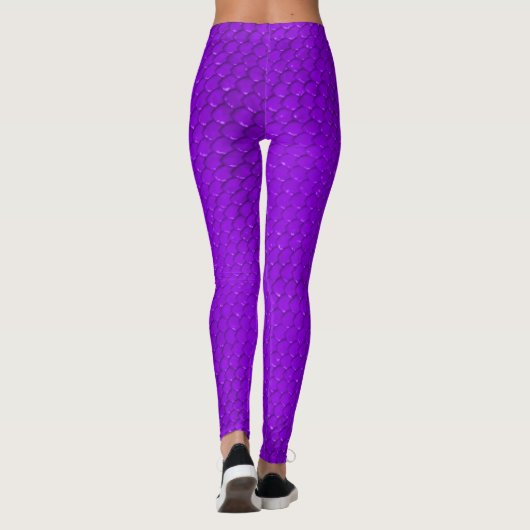 lila Schlangenhaut Leggings (Rückseite)