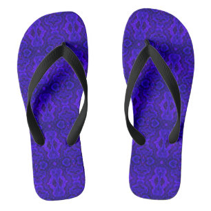 Lila Schlangenhaut Textur Flip Flops Badesandalen