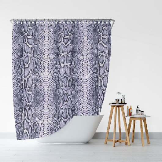 Lila Schlangenhautwerbung Duschvorhang