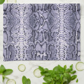 Lila Schlangenhautwerbung Geschirrtuch (Gefaltet)