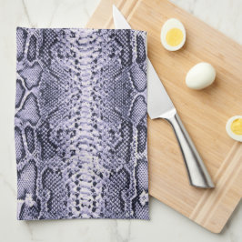 Lila Schlangenhautwerbung Geschirrtuch