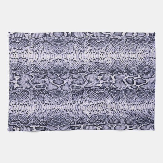 Lila Schlangenhautwerbung Geschirrtuch (Horizontal)