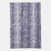 Lila Schlangenhautwerbung Geschirrtuch (Vertikal)