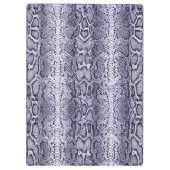 Lila Schlangenhautwerbung Klemmbrett (Rückseite)