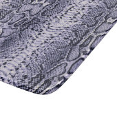 Lila Schlangenhautwerbung Schneidebrett (Ecke)