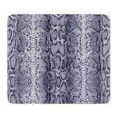 Lila Schlangenhautwerbung Schneidebrett (Vorderseite)