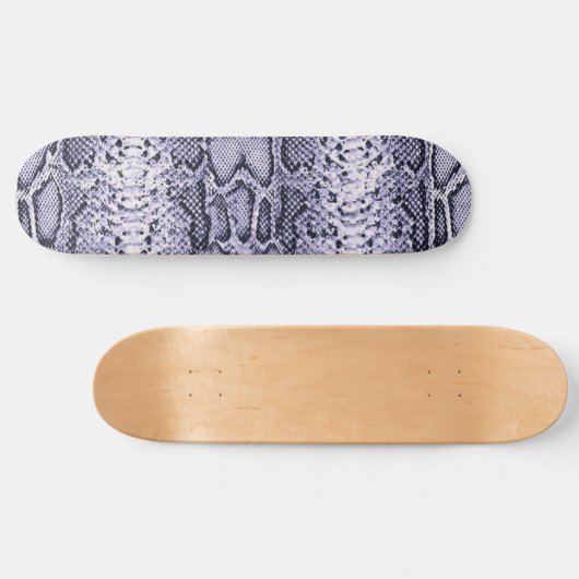 Lila Schlangenhautwerbung Skateboard (Horizontal)