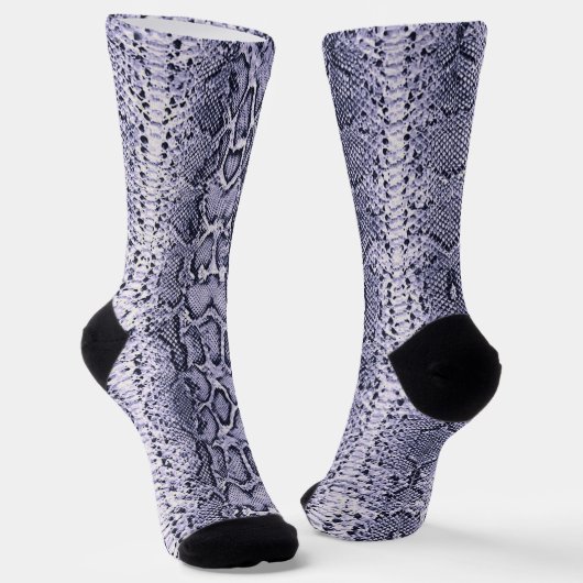 Lila Schlangenhautwerbung Socken (Gewinkelt)