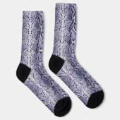Lila Schlangenhautwerbung Socken (Rechts)