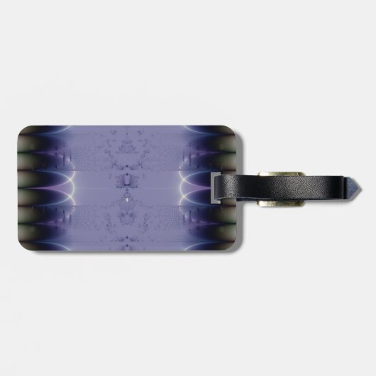 Lila Schleife Gepäckanhänger (Rückseite horizontal)