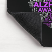 Lila Schleife Mousepad (Ecke)
