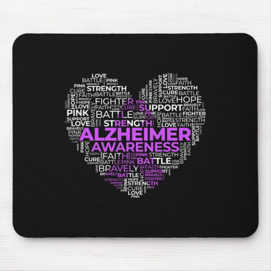 Lila Schleife Mousepad (Vorne)