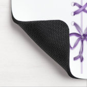 Lila Schleife Mousepad (Ecke)