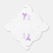 Lila Schleife Sie knüpft den Knoten - Junggesellin Geschenkschachtel (Ungefaltet)