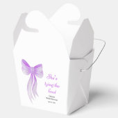 Lila Schleife Sie knüpft den Knoten - Junggesellin Geschenkschachtel (Geöffnet)