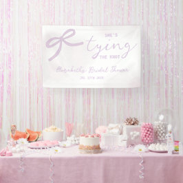 Lila Schleife Watercolor Junggesellinnenabschied Banner