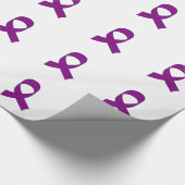 Lila Schleife Zeichnend Geschenkpapier (Ecke)