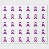 Lila Schleife Zeichnend Geschenkpapier (Flach)