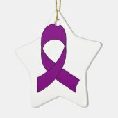 Lila Schleife Zeichnend Keramikornament (Links)