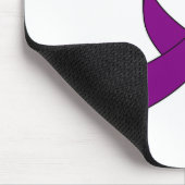 Lila Schleife Zeichnend Mousepad (Ecke)