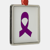 Lila Schleife Zeichnend Ornament Aus Metall (Rechts)