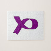 Lila Schleife Zeichnend Puzzle (Horizontal)