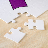 Lila Schleife Zeichnend Puzzle (Seite)