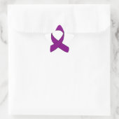 Lila Schleife Zeichnend Stern-Aufkleber (Tasche)