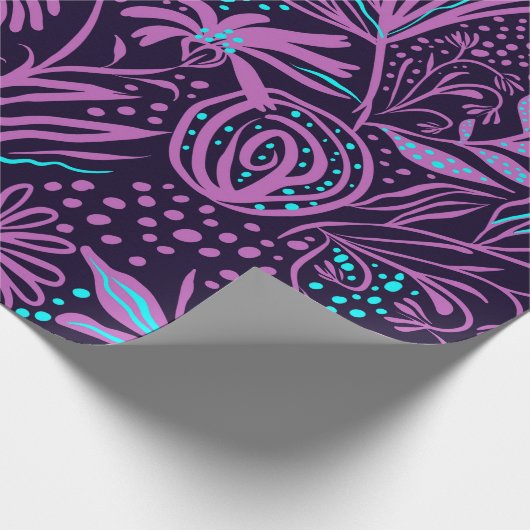 lila Schleifpapier Geschenkpapier (Ecke)