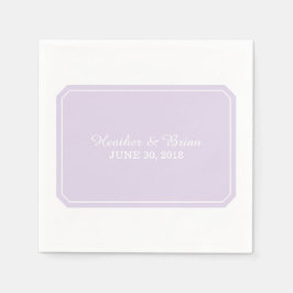 Lila, schlichtes Papier Napkins Serviette