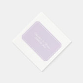 Lila, schlichtes Papier Napkins Serviette (Ecke)