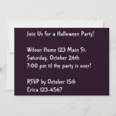 Lila Schloss Einladung (Rückseite)