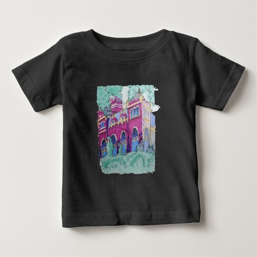 Lila Schloss in Budapest Baby T-shirt (Vorderseite)