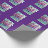 Lila Schloss in Budapest Geschenkpapier (Ecke)