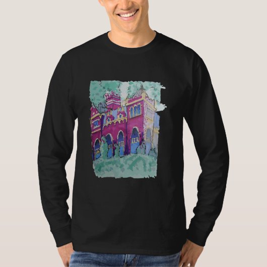 Lila Schloss in Budapest T-Shirt (Vorderseite)