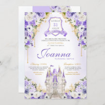 Lila Schloss Königlicher Lavendel Quinceanera
