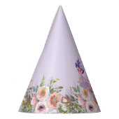 Lila Schloss Messe Geburtstag Thema mit Märchen Partyhütchen (Links)