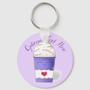 Lila Schlüsselanhänger aus Latte & Whipped Cream