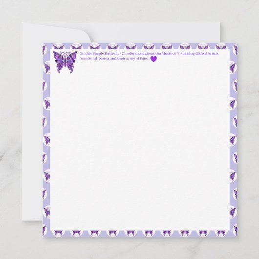 Lila Schmetterling 31 (Rückseite)