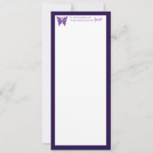 Lila Schmetterling 31 Ankündigung (Rückseite)