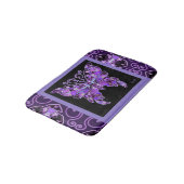 Lila Schmetterling 31 Badematte (Schrägansicht)