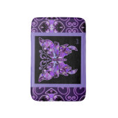 Lila Schmetterling 31 Badematte (Vorderseite Vertikal)