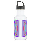 Lila Schmetterling 31 Edelstahlflasche (Rückseite)