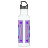 Lila Schmetterling 31 Edelstahlflasche (Rückseite)