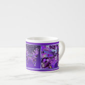 Lila Schmetterling 31 Espresso Cup Espressotasse (Vorderseite Rechts)